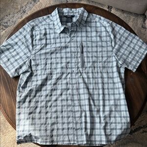 5.11 Tactical Gray Plaid Short Sleeve Shirt